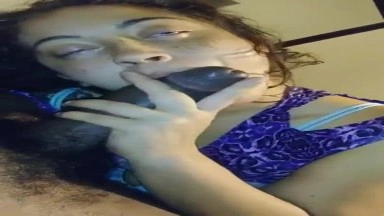 Ebony loves his big black cock