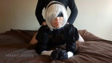Hard sex and pussy creampie with a beautiful cosplay girl