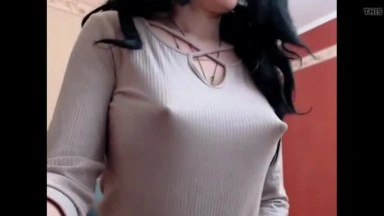 Amazing webcam babe with pointy tits