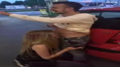 Turkish babe Public Blow job